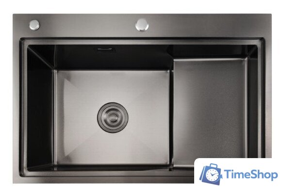 Кухонная мойка Stellar S7550NB-TU-L (нано черный, с доской) - Изображение №6 — Интернет-магазин Time-Shop