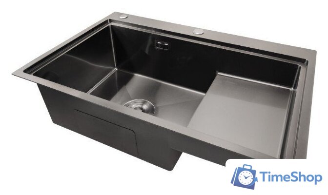 Кухонная мойка Stellar S7550NB-TU-L (нано черный, с доской) - Изображение №4 — Интернет-магазин Time-Shop