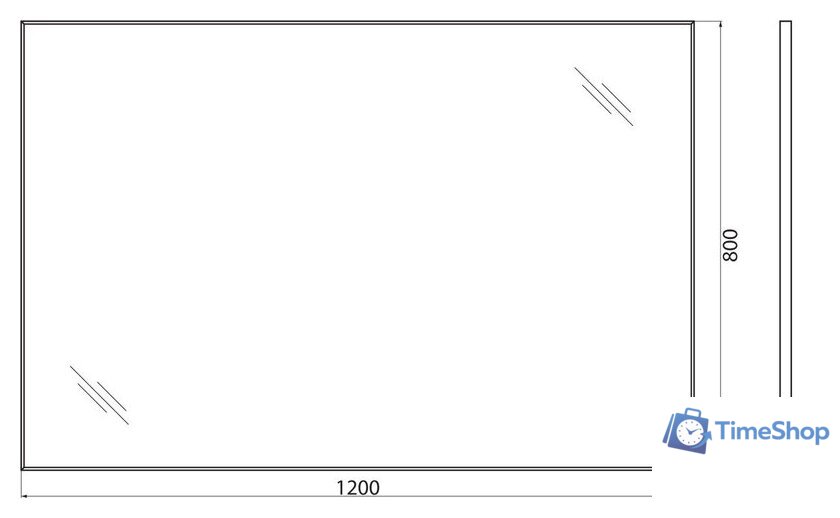 BelBagno Зеркало SPC-AL-1200-800 - Изображение №4 — Интернет-магазин Time-Shop