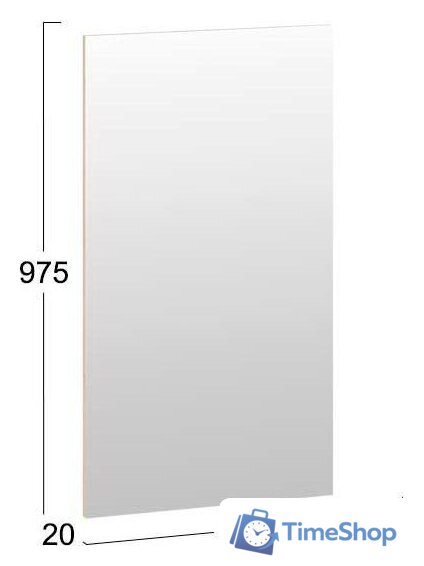 Зеркало Трия Хилтон Исп.2.1 (дуб крафт золотой) - Изображение №2 — Интернет-магазин Time-Shop