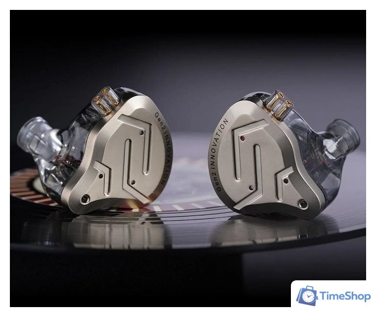 Наушники KZ Acoustics ZSN Pro 2 (с микрофоном, золотистый) - Изображение №2 — Интернет-магазин Time-Shop