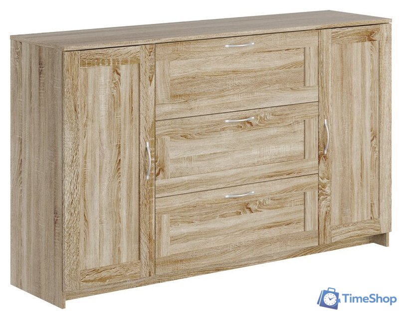 Комод Mio Tesoro Сириус 2 двери и 3 ящика 156x95 2.02.03.290.3 (дуб сонома) - Изображение №1 — Интернет-магазин Time-Shop