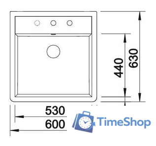 Кухонная мойка Blanco Panor 60 [514501] - Изображение №5 — Интернет-магазин Time-Shop