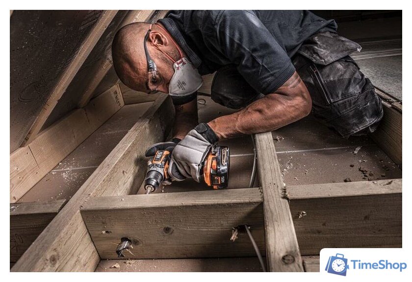 Дрель-шуруповерт AEG Powertools BS 18SBL-202C 4935472277 (с 2-мя АКБ, кейс) - Изображение №8 — Интернет-магазин Time-Shop