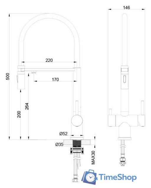 Смеситель Kern K2049MG - Изображение №6 — Интернет-магазин Time-Shop