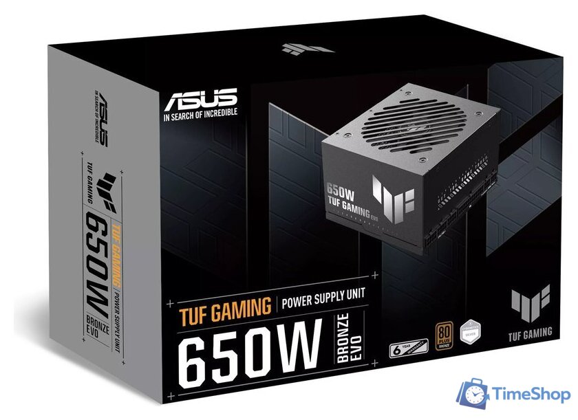 Блок питания ASUS TUF Gaming 650W Bronze Evo TUF-GAMING-650B-EVO - Изображение №6 — Интернет-магазин Time-Shop