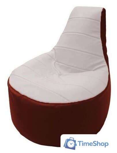 Кресло-мешок Flagman Трон Т1.3-39 (белый/красный) - Изображение №1 — Интернет-магазин Time-Shop