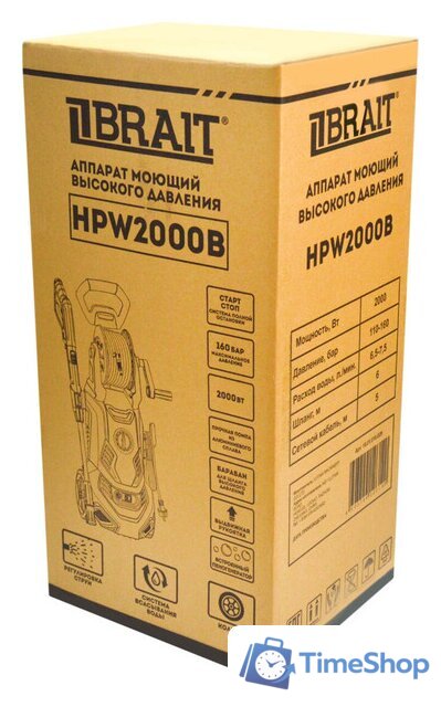 Мойка высокого давления Brait HPW 2000B - Изображение №15 — Интернет-магазин Time-Shop