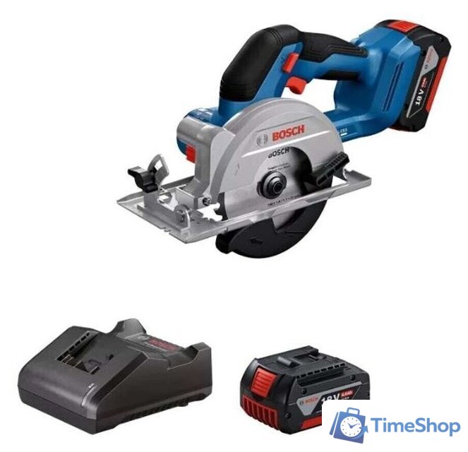 Дисковая (циркулярная) пила Bosch GKS 18V-51 Professional 06019M3122 (с 2-мя АКБ) - Изображение №1 — Интернет-магазин Time-Shop