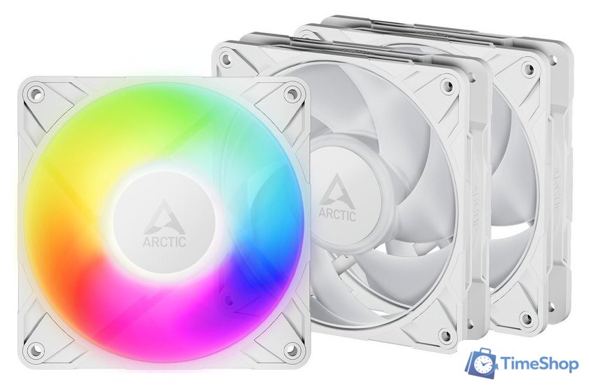 Комплект вентиляторов для корпуса Arctic P12 Pro A-RGB 3 Pack ACFAN00326A - Изображение №1 — Интернет-магазин Time-Shop