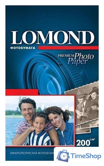 Фотобумага Lomond суперглянцевая односторонняя A6 200 г/кв.м. 750 листов (1106203) - Изображение №1 — Интернет-магазин Time-Shop
