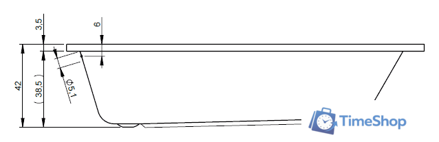 Ванна Riho Dola 180x80 BB32 (без ножек) - Изображение №3 — Интернет-магазин Time-Shop