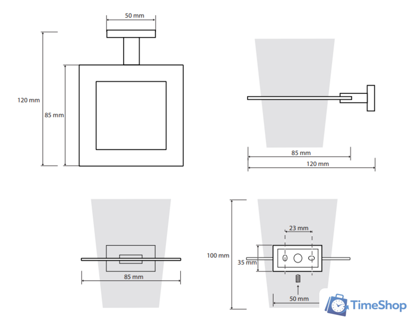 Стакан для зубной щетки и пасты Bemeta Plaza 118110052 - Изображение №2 — Интернет-магазин Time-Shop