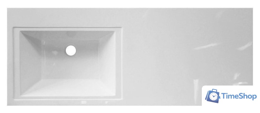 Умывальник Эстет Даллас 130, левая (белый) - Изображение №2 — Интернет-магазин Time-Shop
