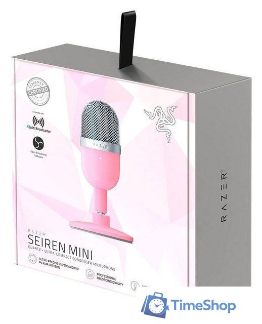 Проводной микрофон Razer Seiren Mini Quartz Pink - Изображение №4 — Интернет-магазин Time-Shop