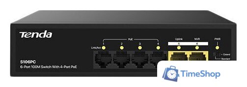Неуправляемый коммутатор Tenda S106PC - Изображение №1 — Интернет-магазин Time-Shop