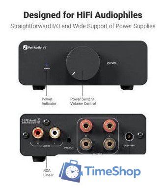 Усилитель мощности Fosi Audio V3 (48V/5A) - Изображение №2 — Интернет-магазин Time-Shop