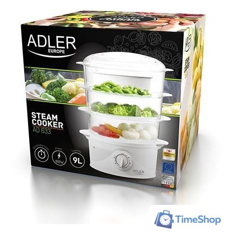 Пароварка Adler AD 633 - Изображение №5 — Интернет-магазин Time-Shop
