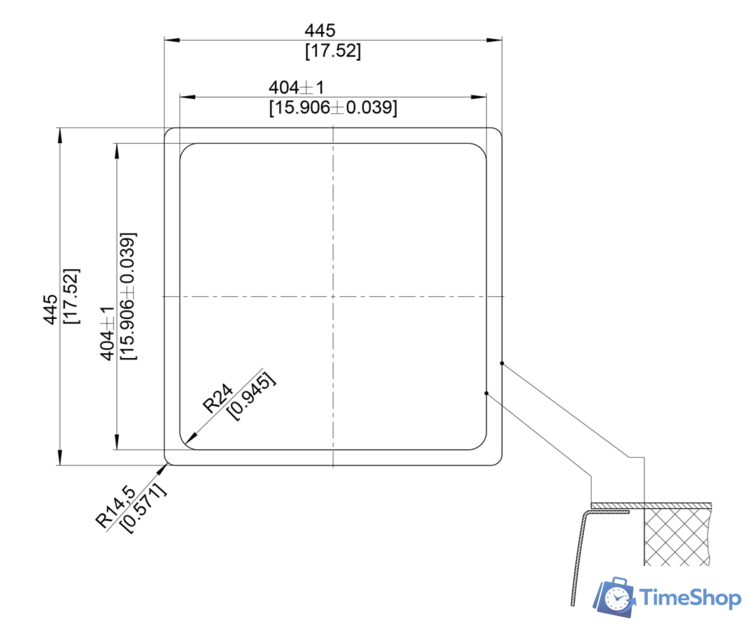 Кухонная мойка Blanco Andano 400-IF (без клапана-автомата) - Изображение №7 — Интернет-магазин Time-Shop