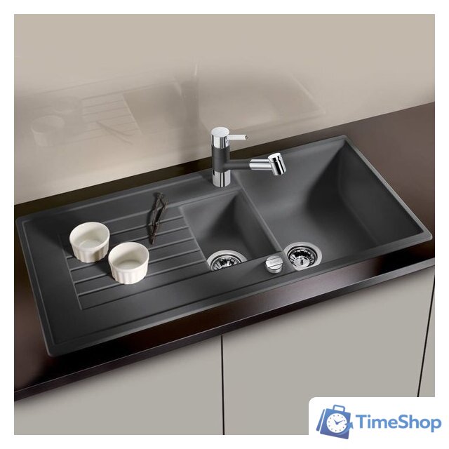 Кухонная мойка Blanco Zia 6 S 514740 (антрацит) - Изображение №1 — Интернет-магазин Time-Shop