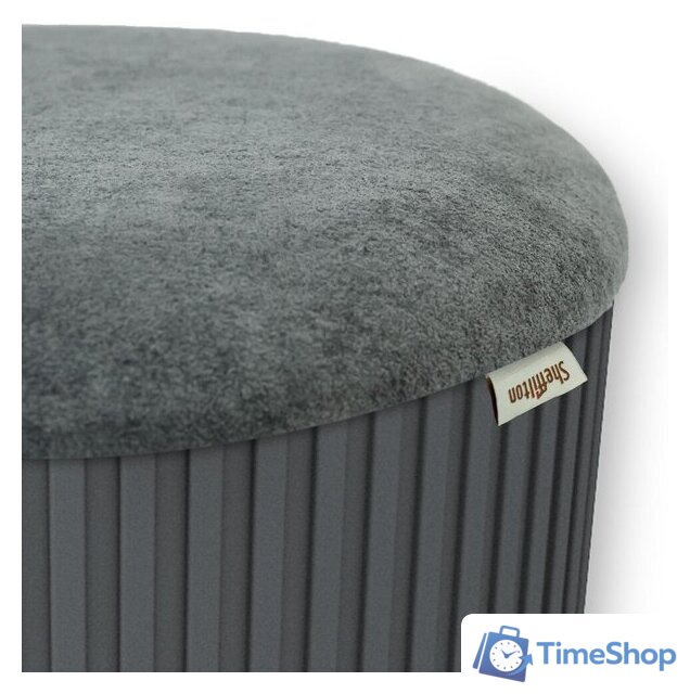 Пуфик Sheffilton SHT-B24 (графит/темно-серый) - Изображение №5 — Интернет-магазин Time-Shop