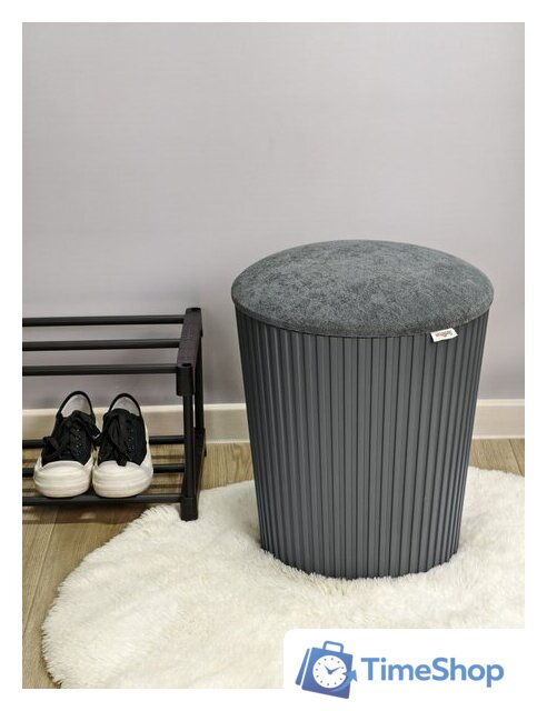 Пуфик Sheffilton SHT-B24 (графит/темно-серый) - Изображение №8 — Интернет-магазин Time-Shop