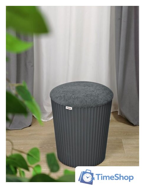 Пуфик Sheffilton SHT-B24 (графит/темно-серый) - Изображение №7 — Интернет-магазин Time-Shop