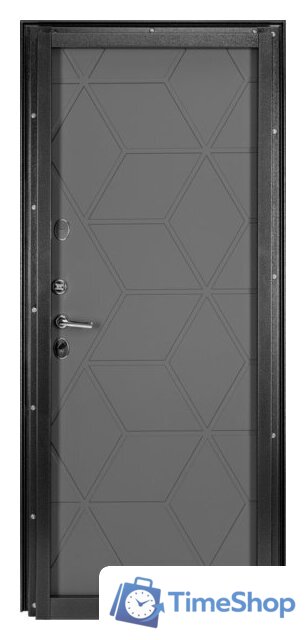 Металлическая дверь Guard Термо MG75 87х205 левая (черное серебро/серый) - Изображение №3 — Интернет-магазин Time-Shop