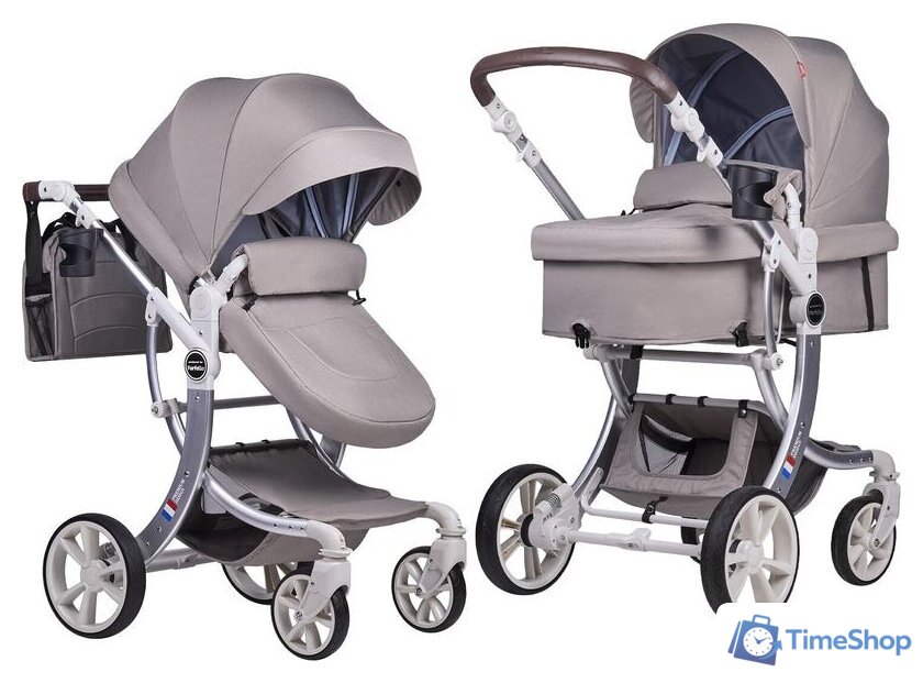 Универсальная коляска Aimile Original New (2 в 1, капучино) - Изображение №1 — Интернет-магазин Time-Shop