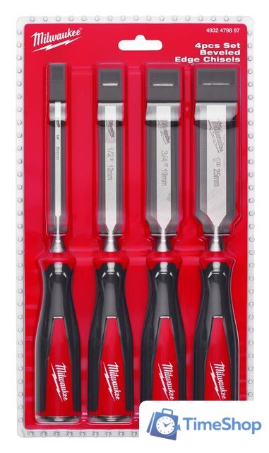 Набор стамесок Milwaukee 4932479897 (4 предмета) - Изображение №1 — Интернет-магазин Time-Shop