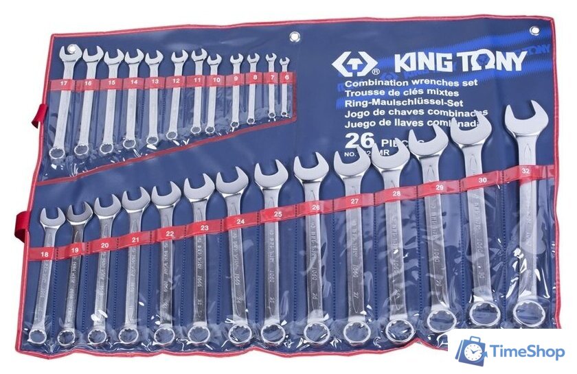 Набор ключей King Tony 1226MR (26 предметов) - Изображение №1 — Интернет-магазин Time-Shop