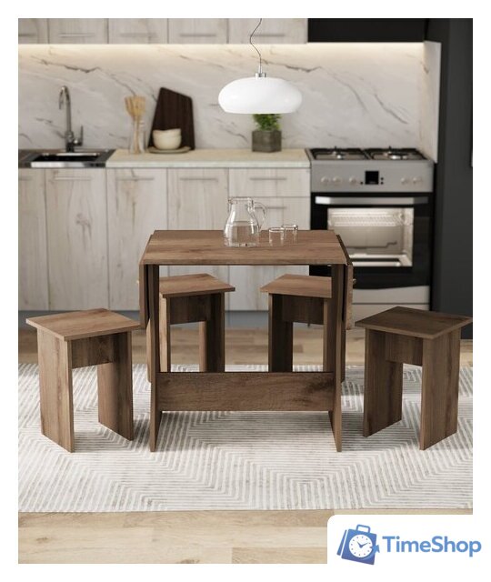 Обеденная группа Артём-Мебель Остин СН-130 ДСП (дуб экспрессив/бронзовый) - Изображение №7 — Интернет-магазин Time-Shop