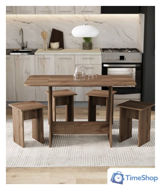 Обеденная группа Артём-Мебель Остин СН-130 ДСП (дуб экспрессив/бронзовый) - Изображение №6 — Интернет-магазин Time-Shop