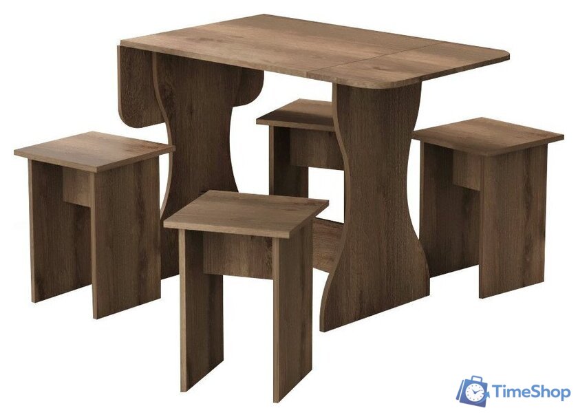 Обеденная группа Артём-Мебель Остин СН-130 ДСП (дуб экспрессив/бронзовый) - Изображение №1 — Интернет-магазин Time-Shop