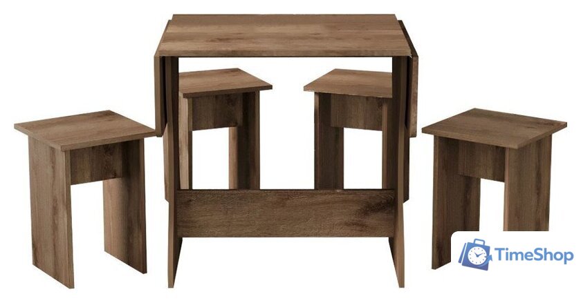 Обеденная группа Артём-Мебель Остин СН-130 ДСП (дуб экспрессив/бронзовый) - Изображение №2 — Интернет-магазин Time-Shop