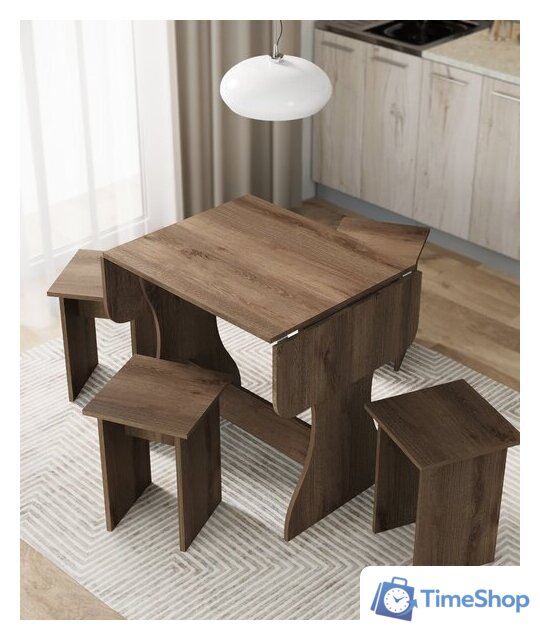 Обеденная группа Артём-Мебель Остин СН-130 ДСП (дуб экспрессив/бронзовый) - Изображение №5 — Интернет-магазин Time-Shop