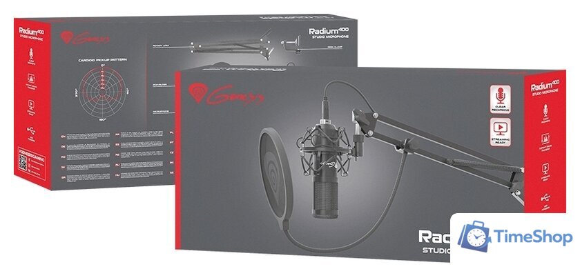 Проводной микрофон Genesis Radium 400 - Изображение №2 — Интернет-магазин Time-Shop