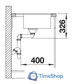 Кухонная мойка Blanco Dalago 45-F 525870 (черный) - Изображение №3 — Интернет-магазин Time-Shop