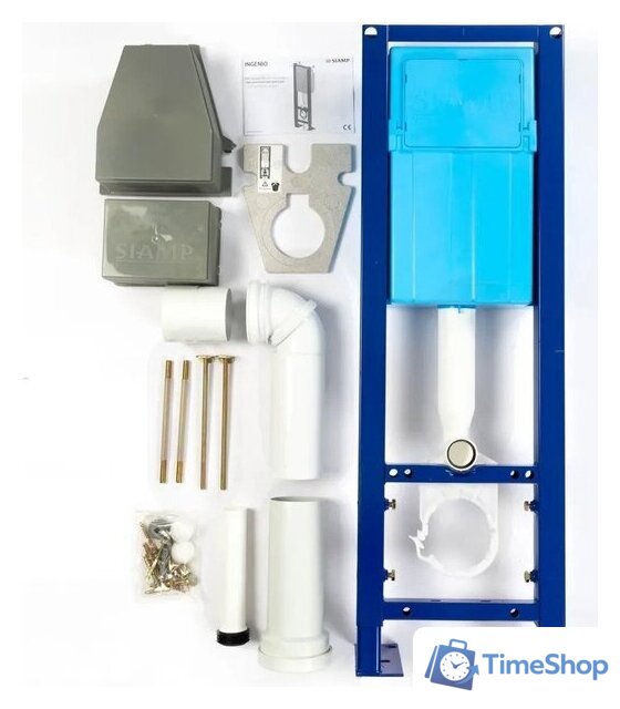 Инсталляция для унитаза SIAMP Bcu Ingenio с панелью Sphere (белый/клавиши матовый хром) - Изображение №8 — Интернет-магазин Time-Shop