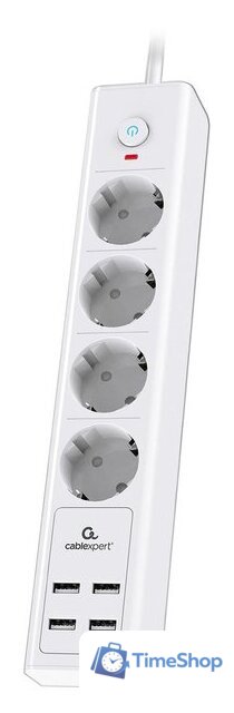 Сетевой фильтр Cablexpert Exnovo EXN-4-U4-W-2 - Изображение №1 — Интернет-магазин Time-Shop