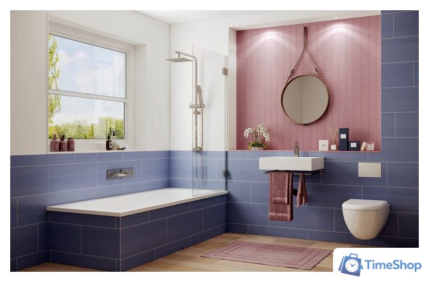 Стеклянная шторка для ванны Ambassador Bath Screens 16041101 70 - Изображение №4 — Интернет-магазин Time-Shop