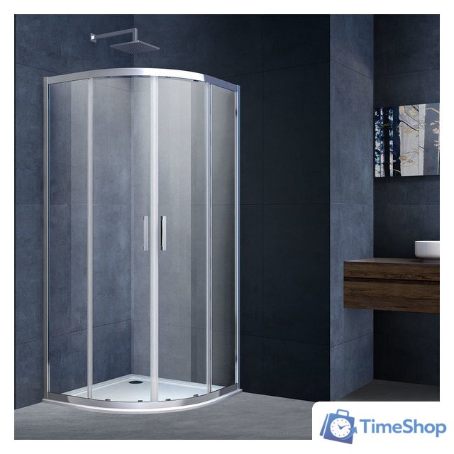 Душевой уголок Vincea Alpha VSQ-3AL900CL (хром/прозрачное) - Изображение №1 — Интернет-магазин Time-Shop