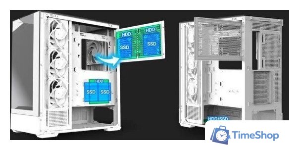 Корпус Zalman P40 Prism Plus (белый) - Изображение №9 — Интернет-магазин Time-Shop