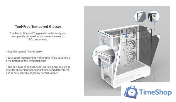 Корпус Zalman P40 Prism Plus (белый) - Изображение №8 — Интернет-магазин Time-Shop