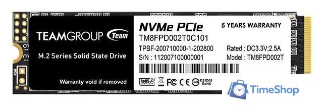 SSD Team MP33 PRO 2TB TM8FPD002T0C101 - Изображение №1 — Интернет-магазин Time-Shop
