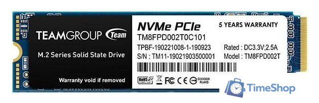 SSD Team MP33 PRO 2TB TM8FPD002T0C101 - Изображение №2 — Интернет-магазин Time-Shop
