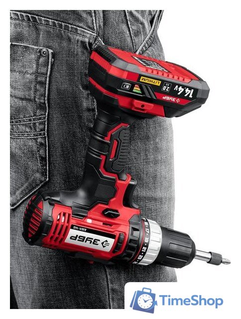 Дрель-шуруповерт Зубр Мастер ДШЛ-145-21 (с 1-м АКБ, кейс) - Изображение №6 — Интернет-магазин Time-Shop