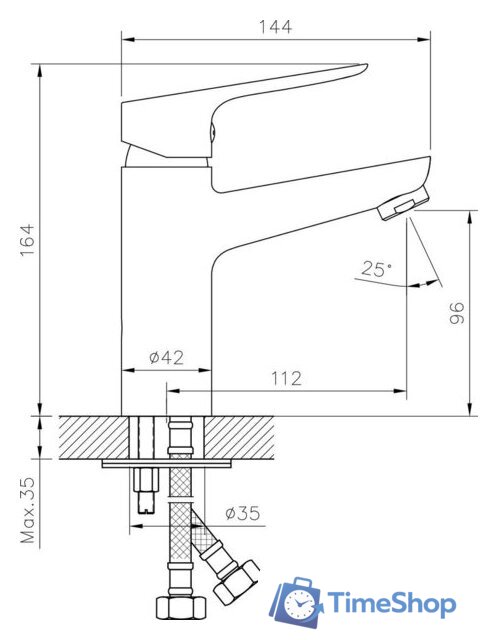 Смеситель Lauter Sun 21СК506С - Изображение №2 — Интернет-магазин Time-Shop