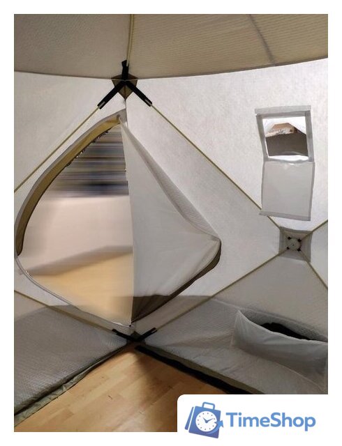 Палатка для зимней рыбалки Следопыт КУБ 5 Premium (белый/оливковый) - Изображение №2 — Интернет-магазин Time-Shop