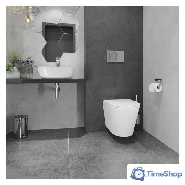 Унитаз подвесной Lauter Longer 2110822 с кнопкой 219702F (квадратная, белый) - Изображение №21 — Интернет-магазин Time-Shop